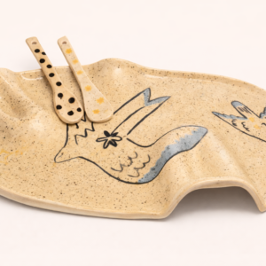 Handmade Ceramic Bird Appetizer Plate